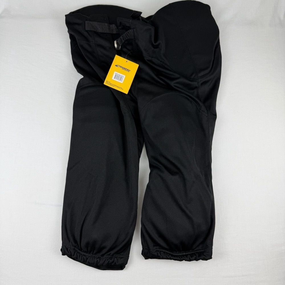 Champro Men's Black Football Padded Pants Size‎ Adult Large